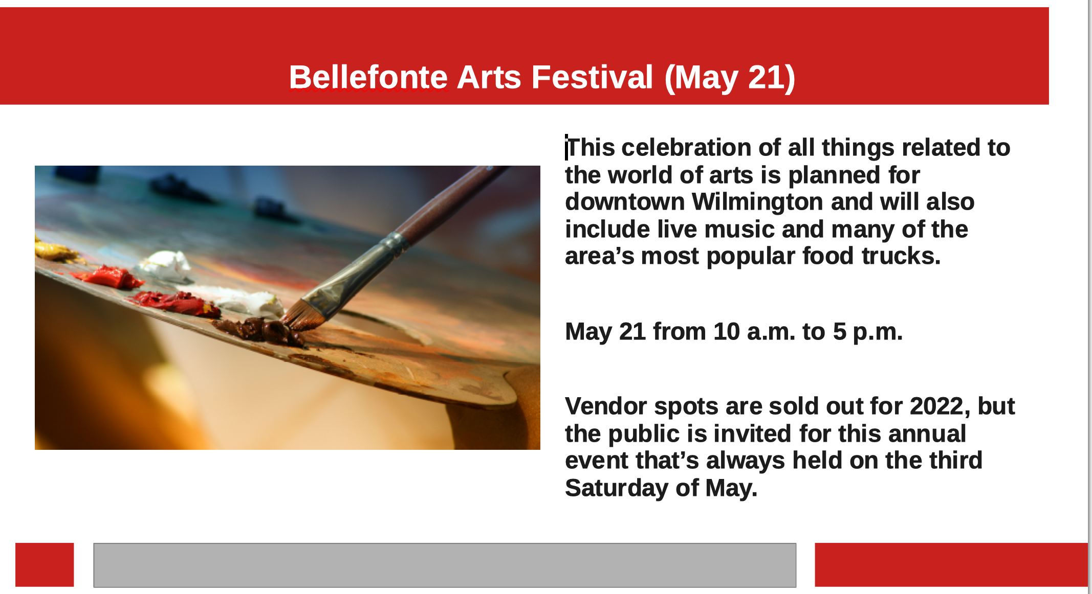 Events in Wilmington Between April and June The Oldfather Group